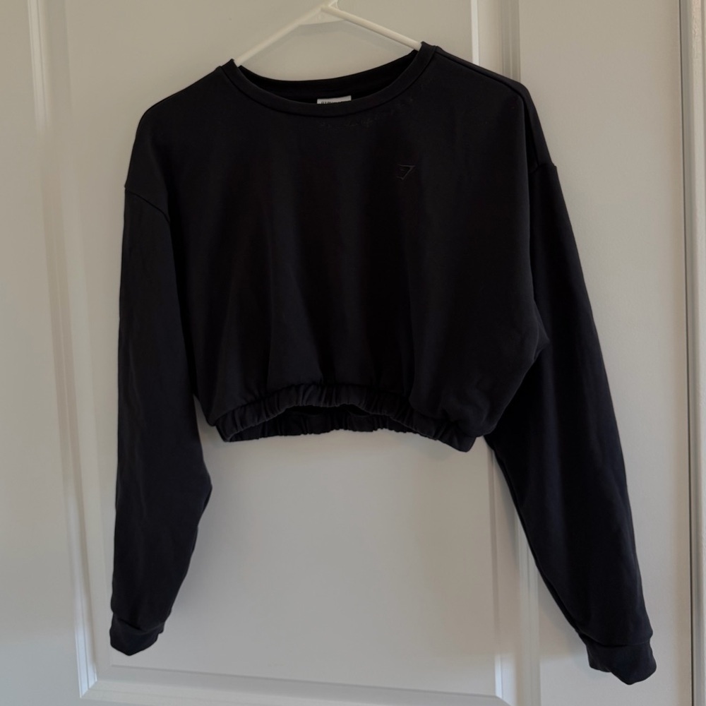 Gymshark x Whitney Simmons Cropped Pullover - Black